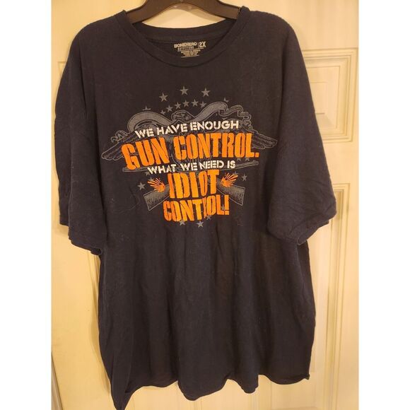 Bonehead Outfitters Gun Control  T Shirt  Cool 2x - Picture 1 of 2